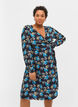 Floral maternity wrap dress in viscose, Blue, Model image number 0