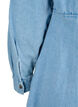 Denim dress with buttons and long sleeves, Light blue denim, Packshot image number 3
