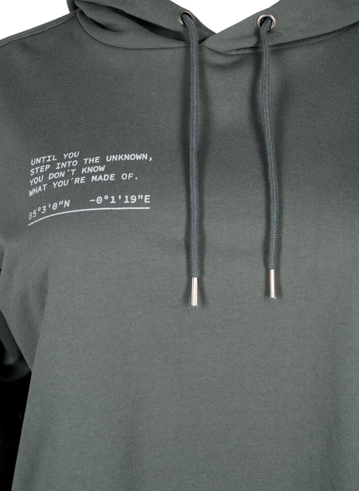 Hoodie with text print, Urban Chic, Packshot image number 2