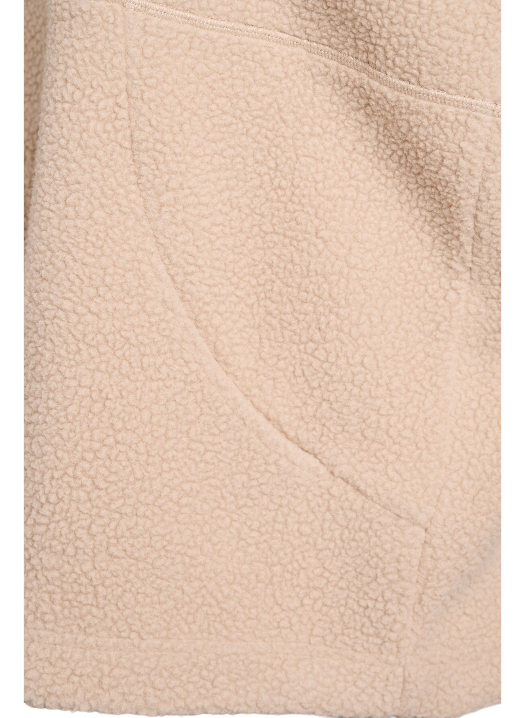 Zizzifashion Teddy vest with pockets, Beige, Packshot image number 3