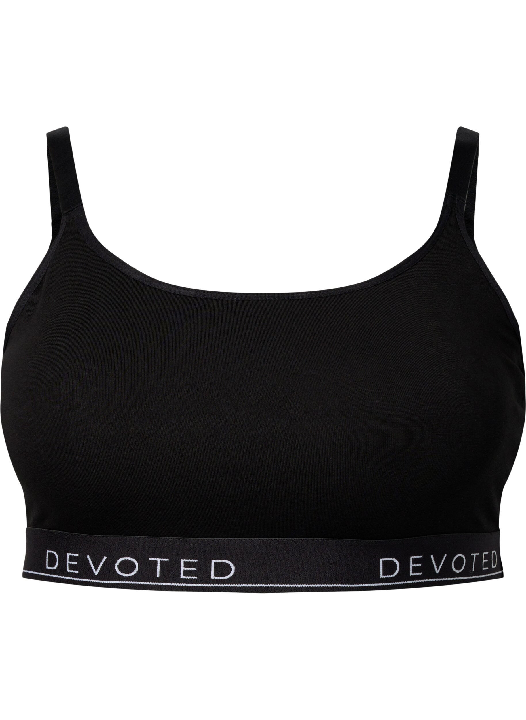 Cotton bra top with adjustable straps