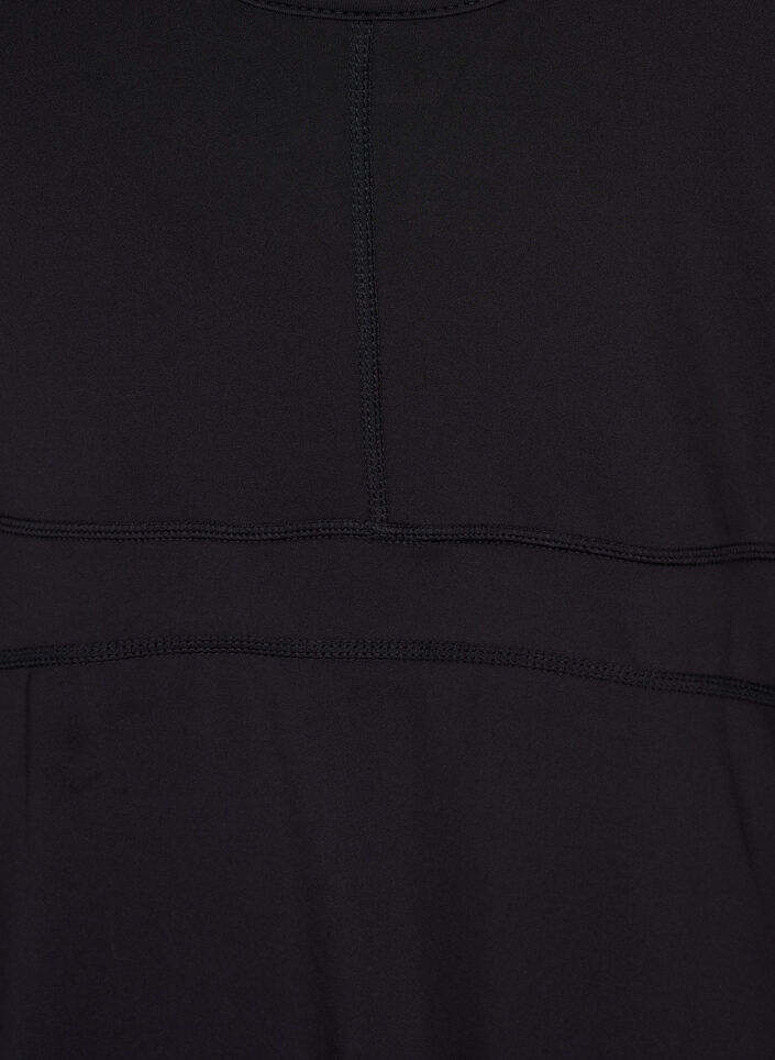 Padel dress with inner shorts, Black, Packshot image number 3