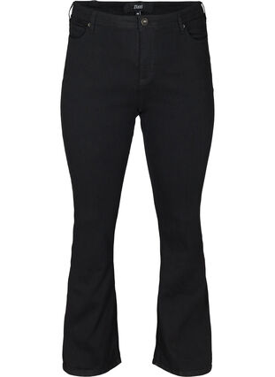 High-waisted bootcut Ellen jeans, Black, Packshot image number 0