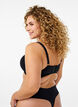 Moulded bra with cross detail, Black, Model image number 2