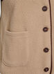 Teddy fleece vest with contrast trims, Beige, Packshot image number 3
