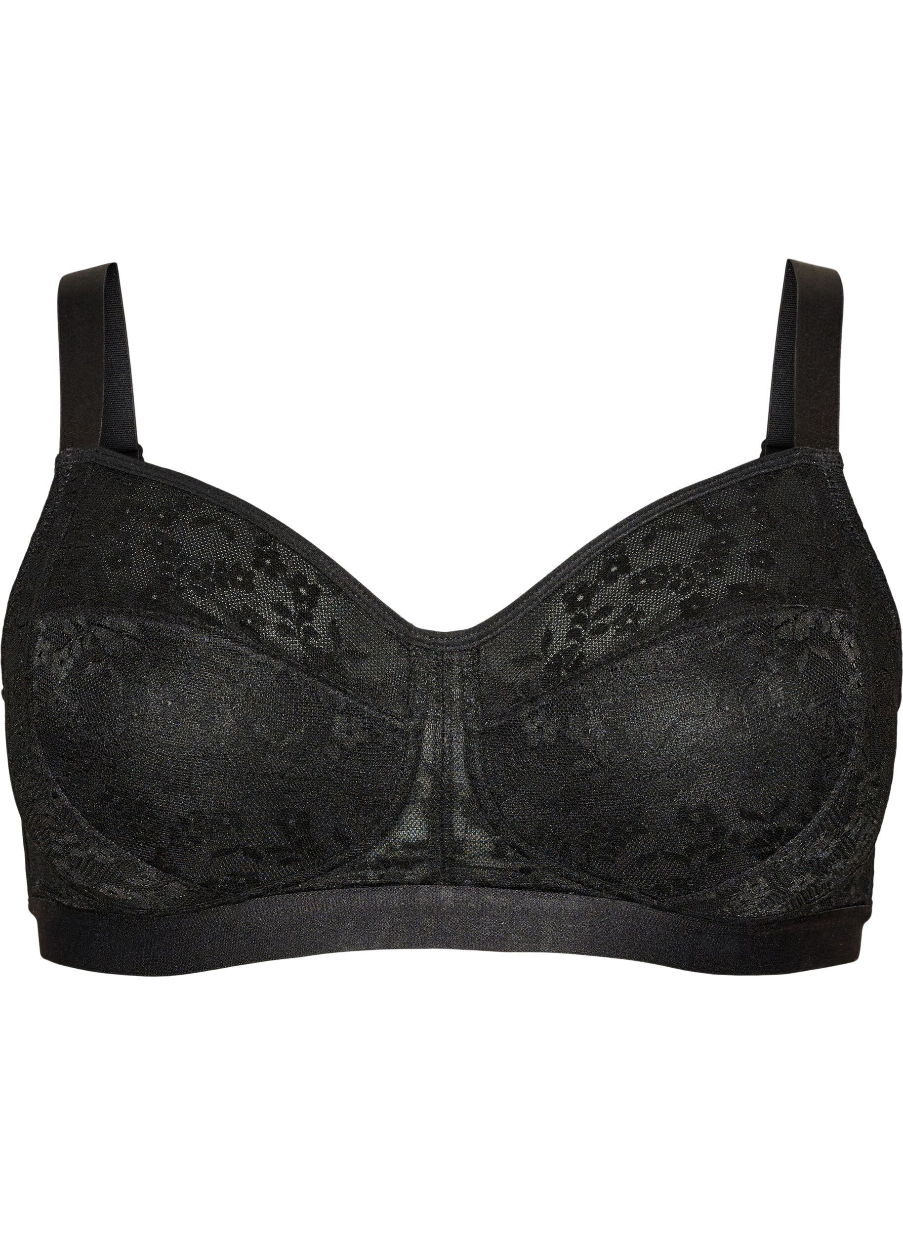 Wire-free bra with lace