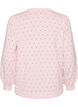 Knitted blouse with small polka dots, Pink, Packshot image number 1