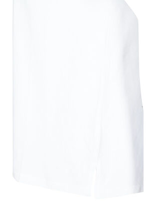 Cotton t-shirt with sequins, Bright White, Packshot image number 3