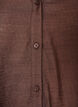 Viscose shirt with embroidered sleeves, Brown, Packshot image number 2