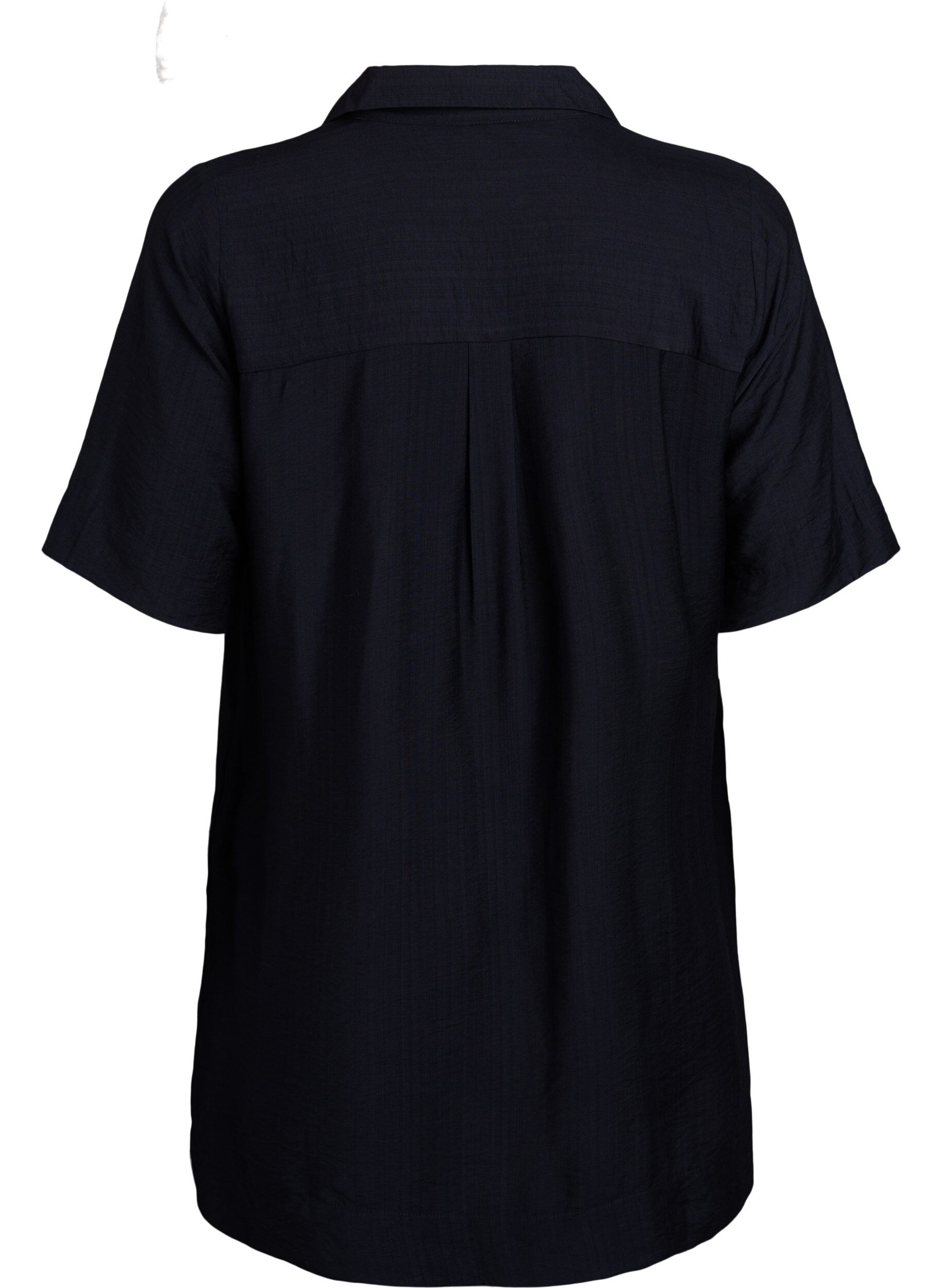 Zizzifashion Tunic with collar and side pockets, Black, Packshot image number 1