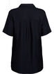 Tunic with collar and side pockets, Black, Packshot image number 1