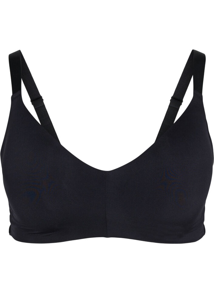 Bra with padded cups, Black, Packshot image number 0