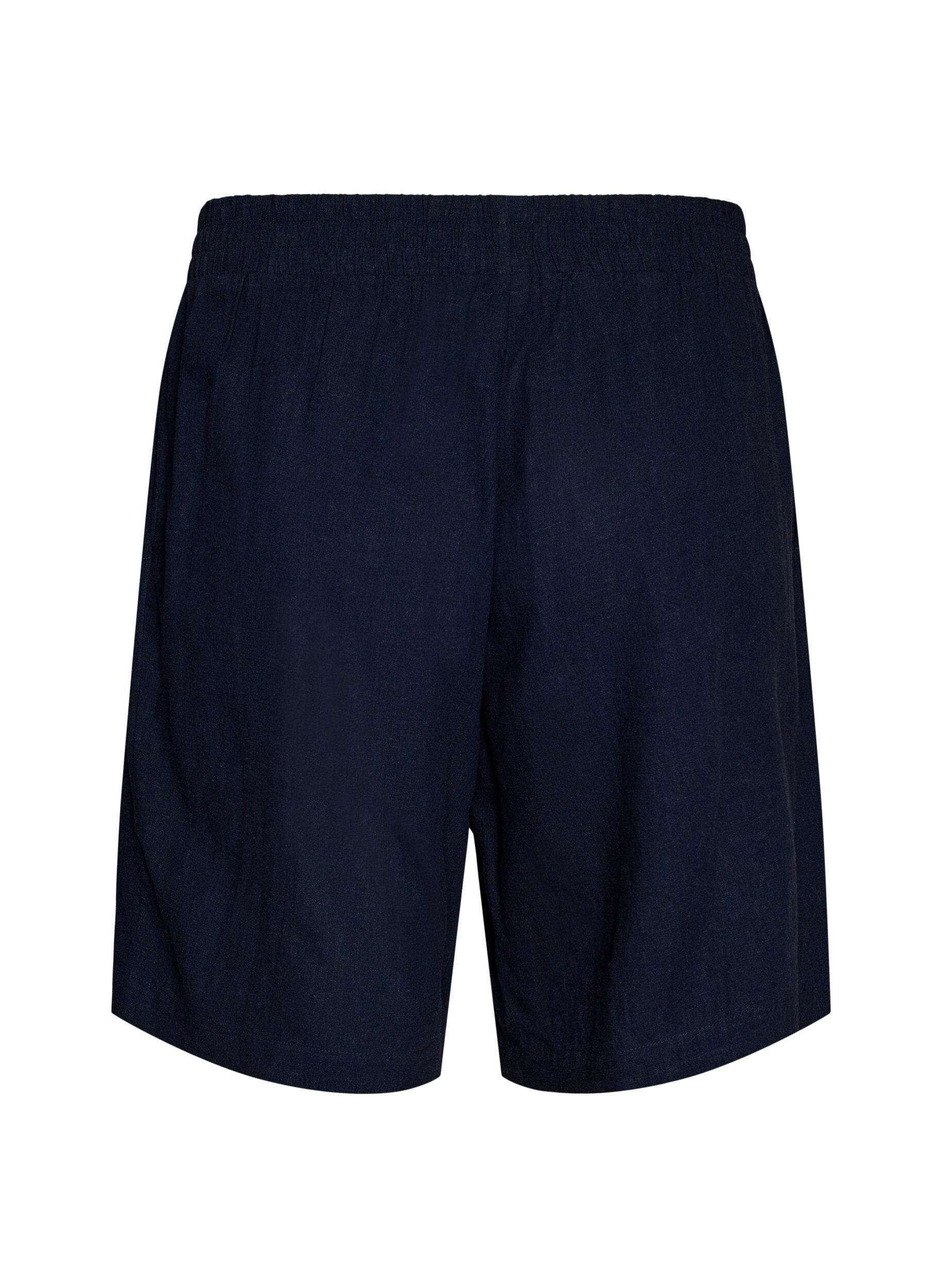 Zizzifashion High-waisted linen and viscose shorts, Blue, Packshot image number 1