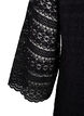 Lace dress with 3/4 sleeves, Black, Packshot image number 3