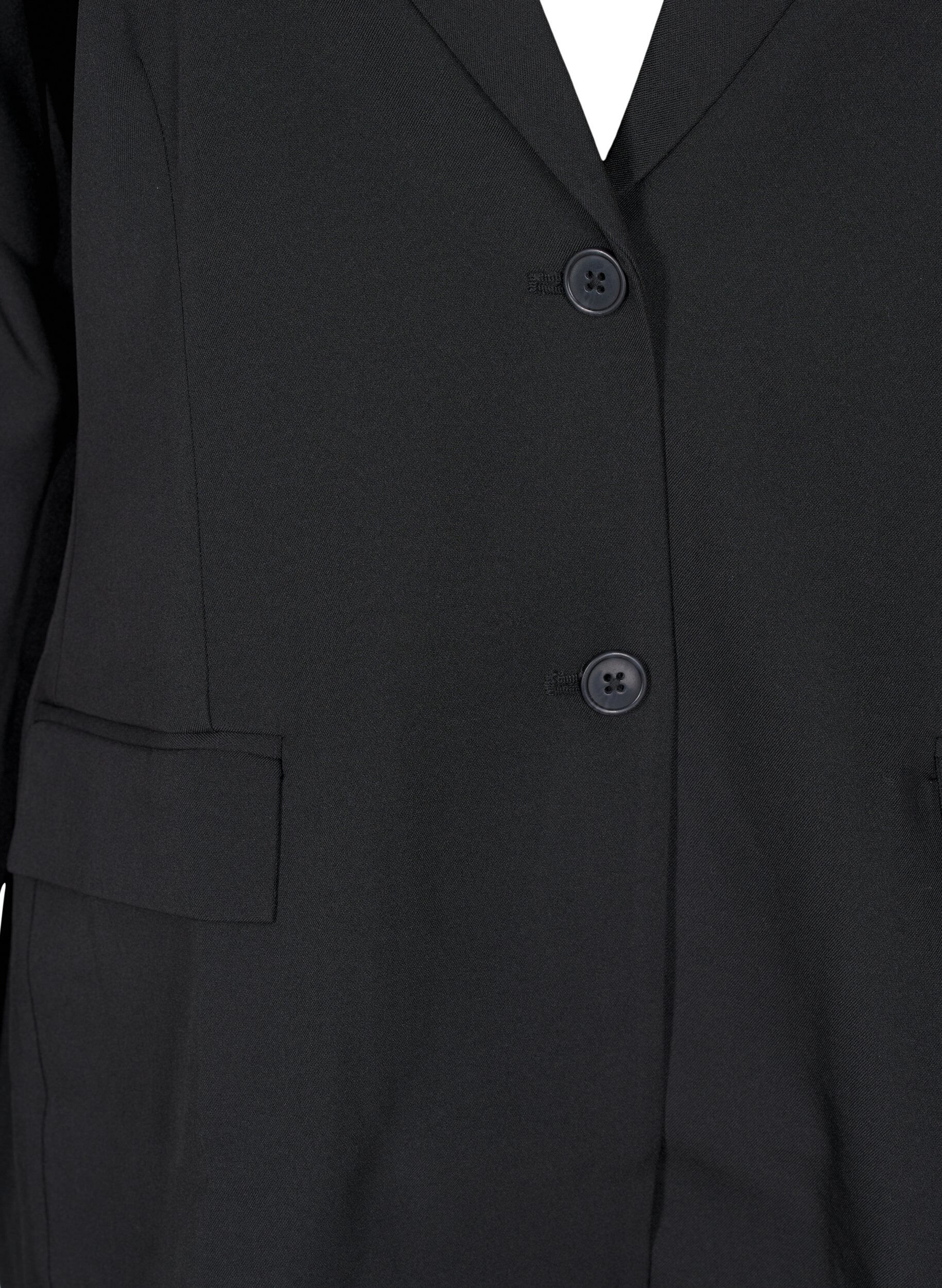 Zizzifashion FLASH - Blazer with pockets and a slit, Black, Packshot image number 2
