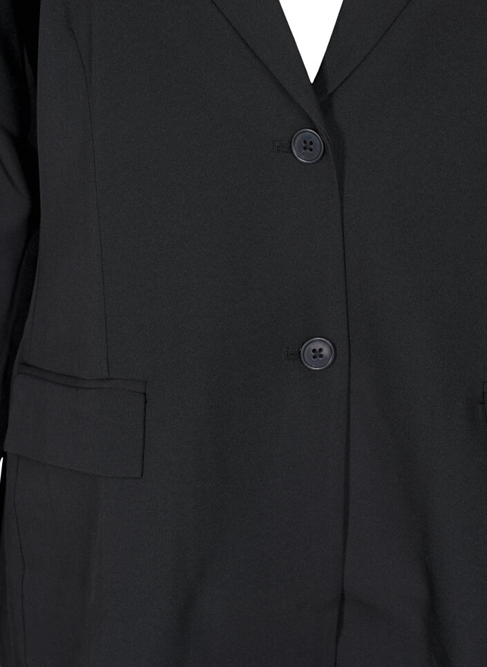 FLASH - Blazer with pockets and a slit, Black, Packshot image number 2
