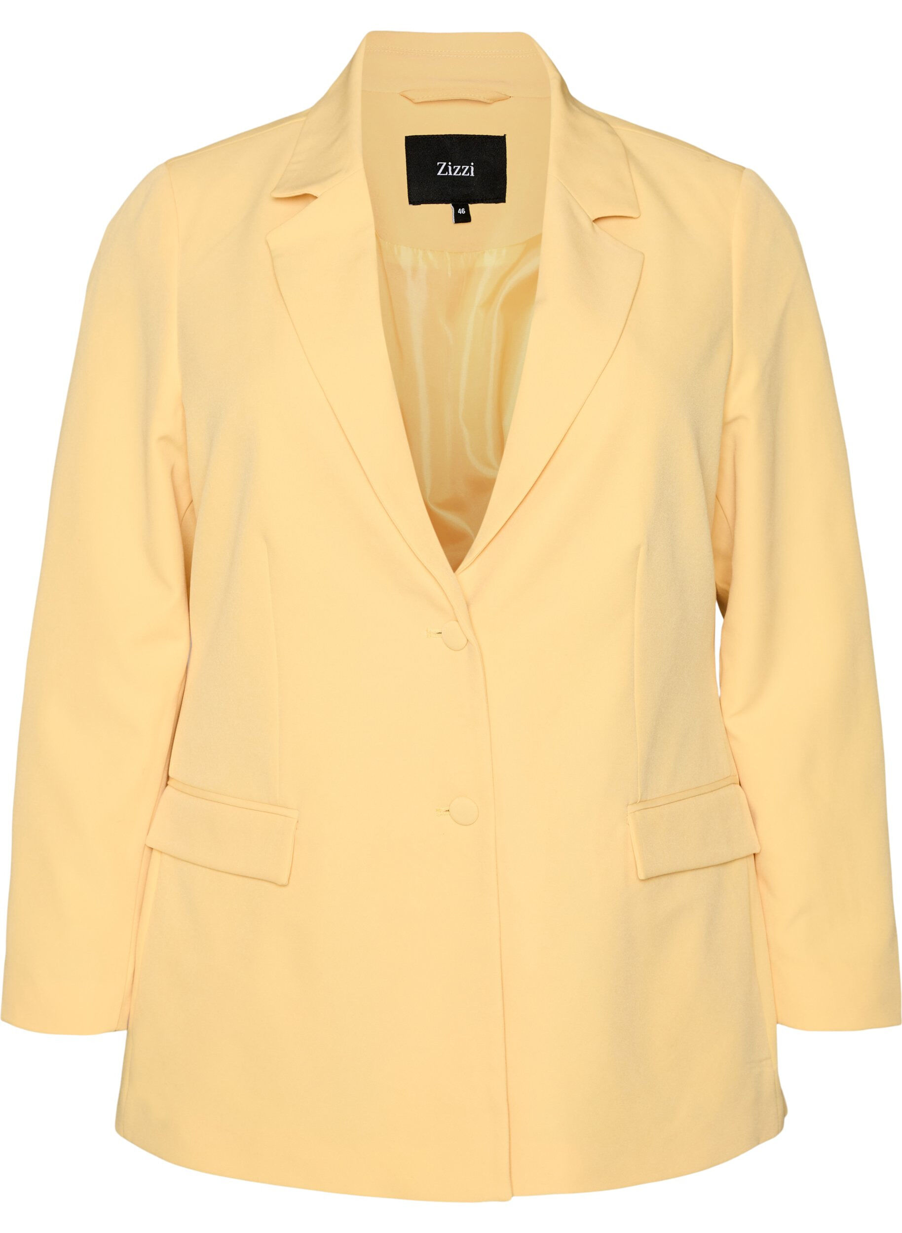 ZizzifashionClassic blazer with button closure, Yellow, Packshot image number 0