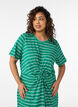 Cotton dress with twist detail, Green, Model image number 2