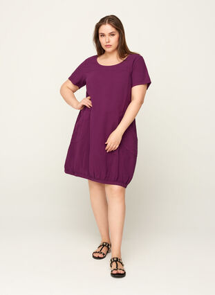 Dress with pockets, Dark Purple, Model image number 2