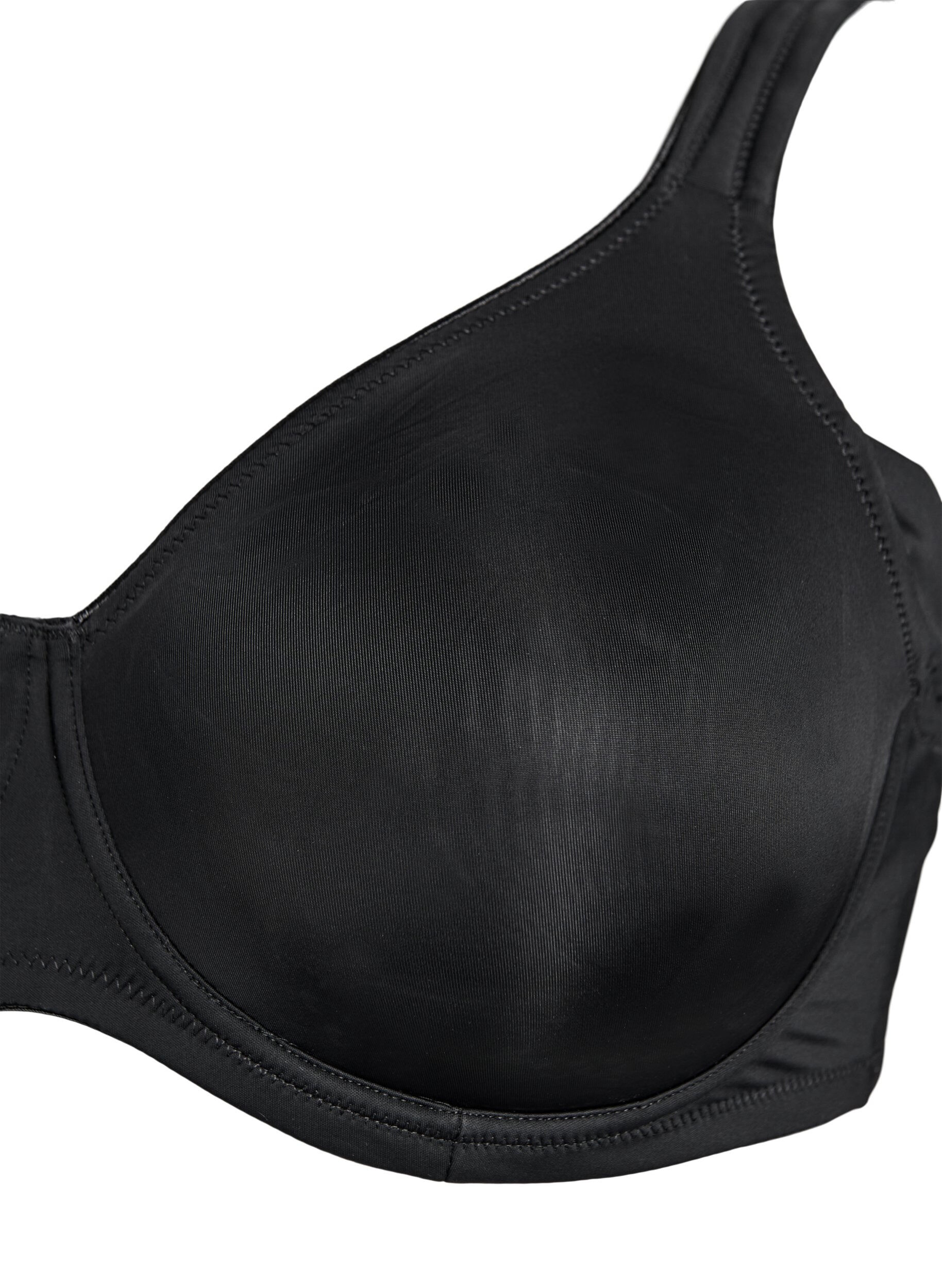 Zizzifashion Comfort bra with underwire and moulded cups, Black, Packshot image number 2