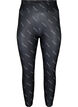Leggings with text print, Black Radiance, Packshot image number 0