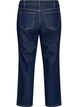 Cropped straight fit jeans with a regular waist, Blue, Packshot image number 1