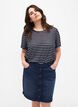 FLASH - Denim skirt with button closure, Blue, Model image number 0