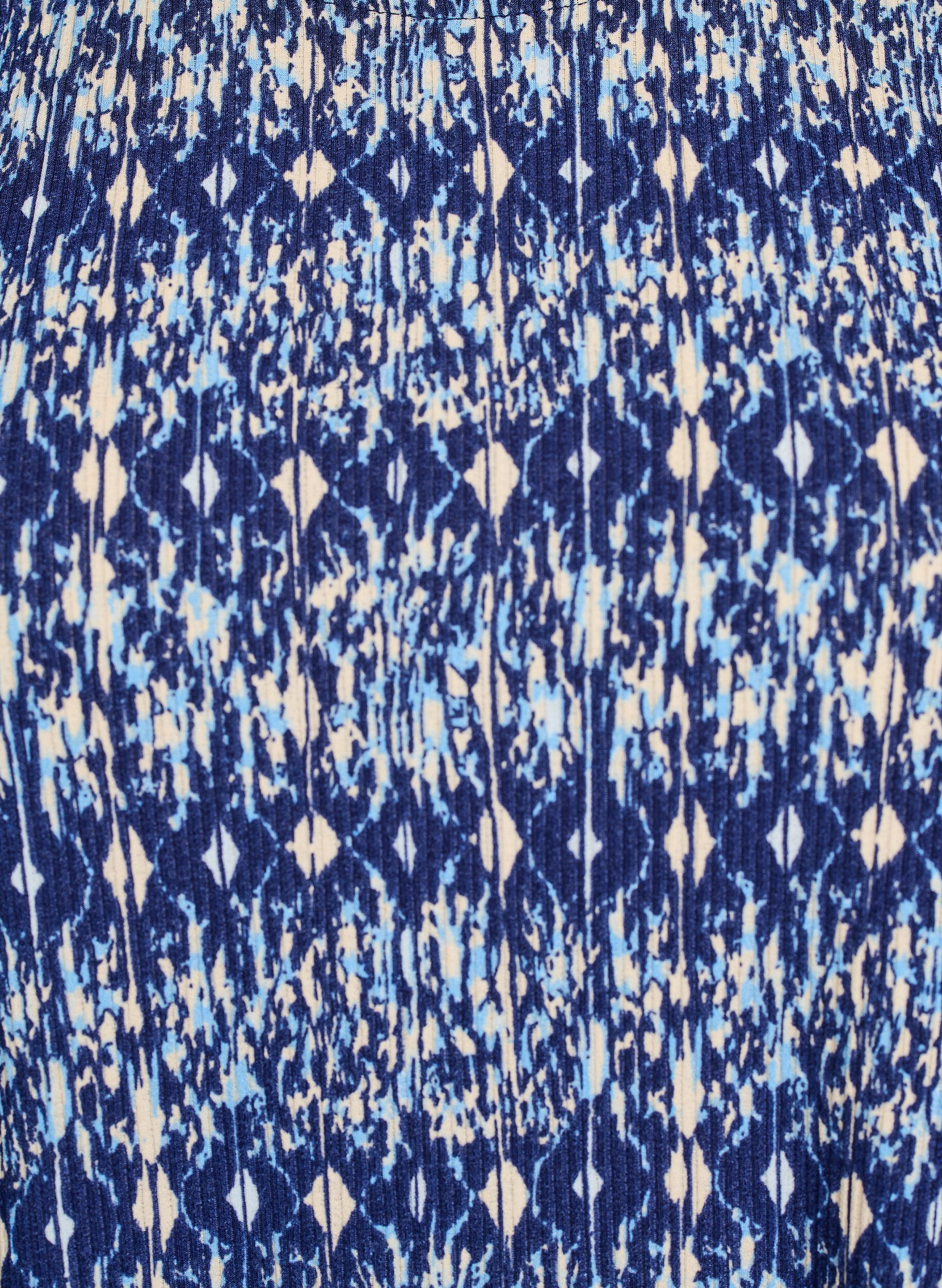 Zizzifashion Patterned blouse with short sleeves, Blue, Packshot image number 2