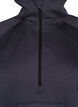 Sporty sweatshirt with high neck and zip, Asphalt, Packshot image number 2