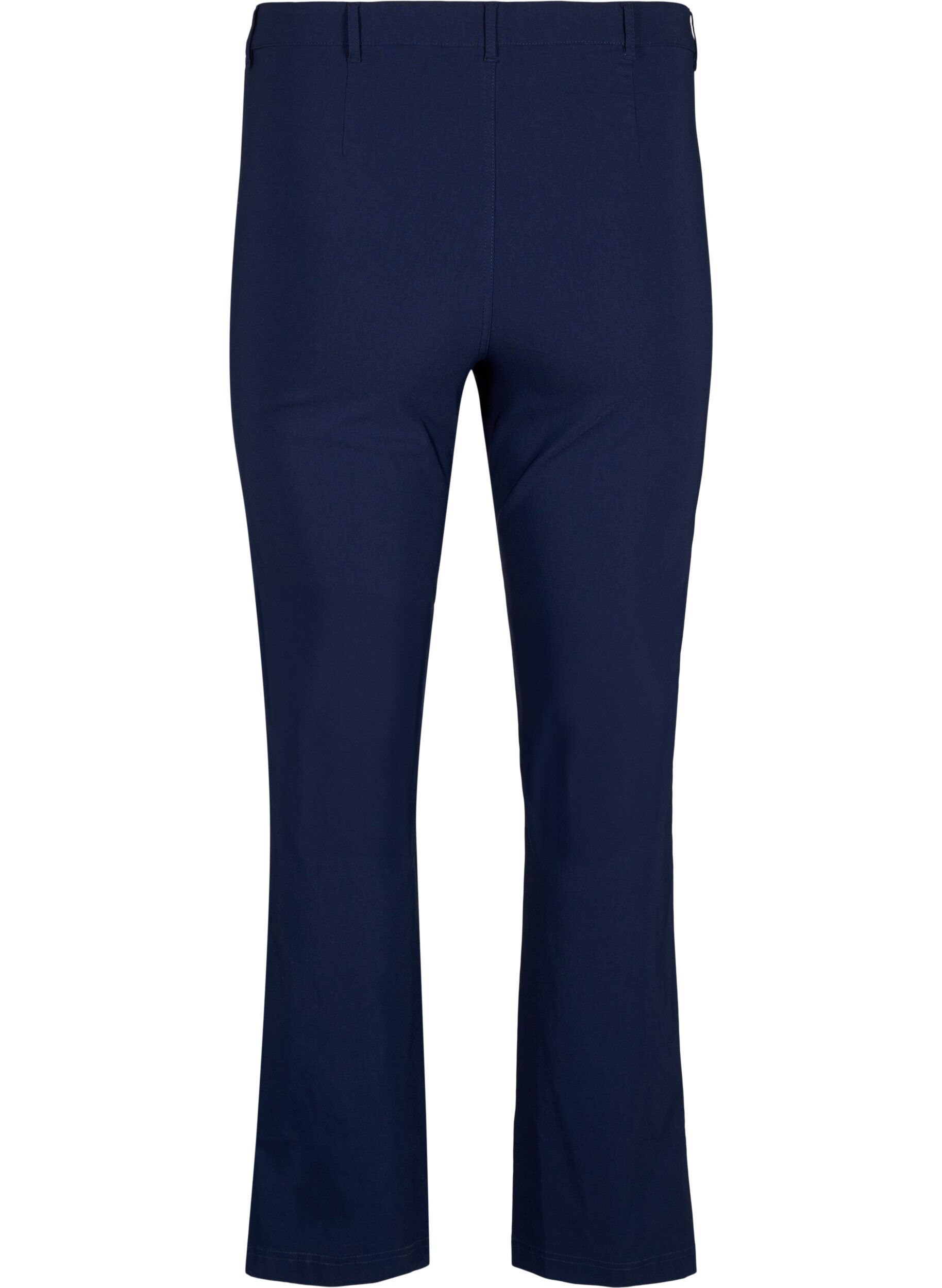 Zizzifashion Classic viscose blend trousers, Blue, Packshot image number 1