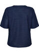 Blouse with texture and glitter, Blue, Packshot image number 1