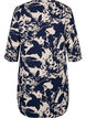 Tunic with print and 3/4 sleeves, Navy Blazer AOP, Packshot image number 1