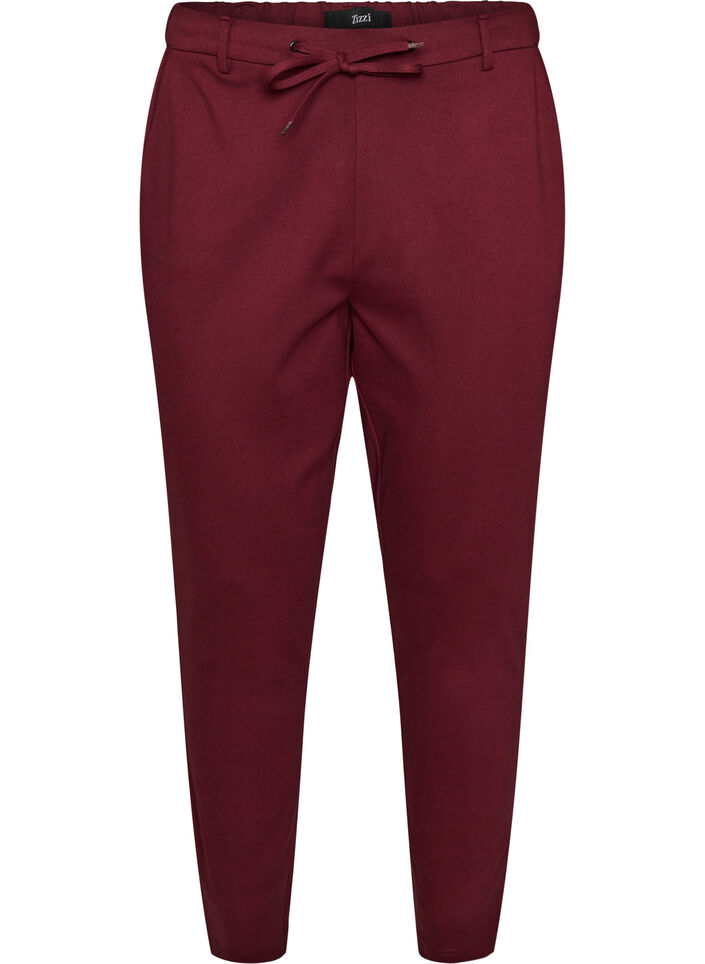 Cropped Maddison trousers, Red, Packshot image number 0