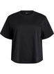 Boxy cotton t-shirt, Black, Packshot image number 0