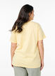 Basic cotton T-shirt with round neck, Yellow, Model image number 2