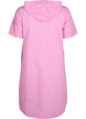 Cotton blend hooded dress with linen, Rosebloom, Packshot image number 1