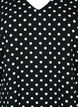 Printed top with v-neck , Black Dot, Packshot image number 2
