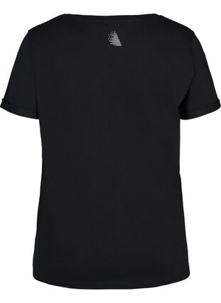 T-shirt with print, Black Blue Oil, Packshot image number 1