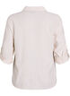 Shirt in linen and viscose with 3/4 sleeves, Beige, Packshot image number 1