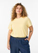 Basic cotton T-shirt with round neck, Yellow, Model image number 0
