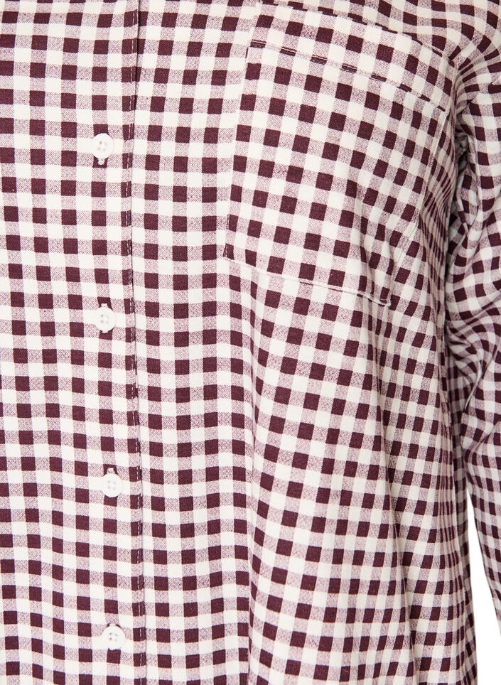 Cotton pyjama shirt with chest pocket, Red, Packshot image number 2