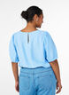 Viscose blouse with 1/2 sleeves, Light Blue, Model image number 2