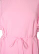 Ankle-length dress with flutter sleeves and tie-waist, Pink, Packshot image number 2