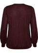 Blouse with vertical texture and glitter thread, Red, Packshot image number 1