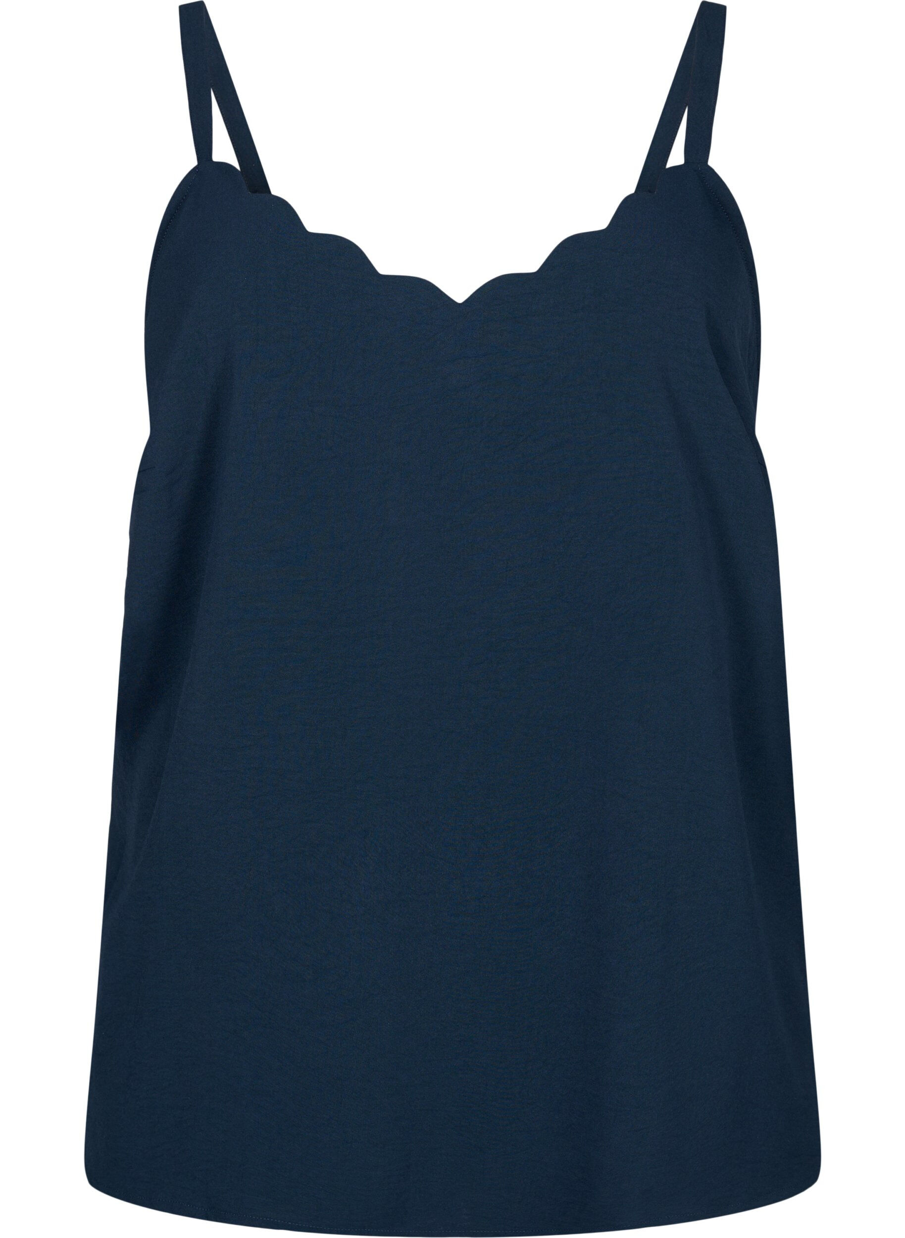 Zizzifashion Top with a wavy hem, Blue, Packshot image number 0