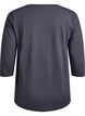 Sports top with 3/4 sleeves, Dark Grey, Packshot image number 1