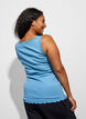Top with lace trim, Blue, Model image number 2