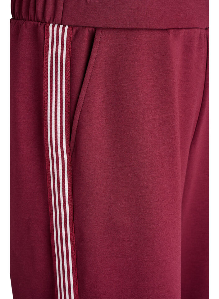 Trousers with side stripes, Red, Packshot image number 2