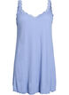 Nightgown with lace hem, Blue, Packshot image number 0