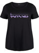 Sports t-shirt with print, Black w. Disciplined, Packshot image number 0